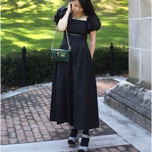 Anthropologie Black Maxi Dress